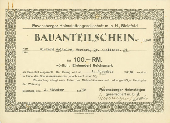 Ravensberger Heimstättengesellschaft m. b. H.
