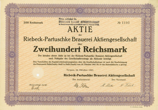 Riebeck-Partuschke Brauerei AG