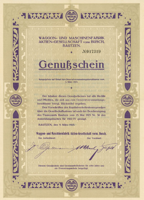 Waggon- und Maschinenfabrik AG vorm. Busch