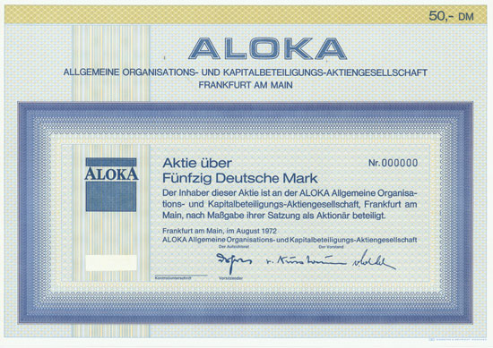 ALOKA Allgemeine Organisations- und Kapitalbeteiligungs-AG