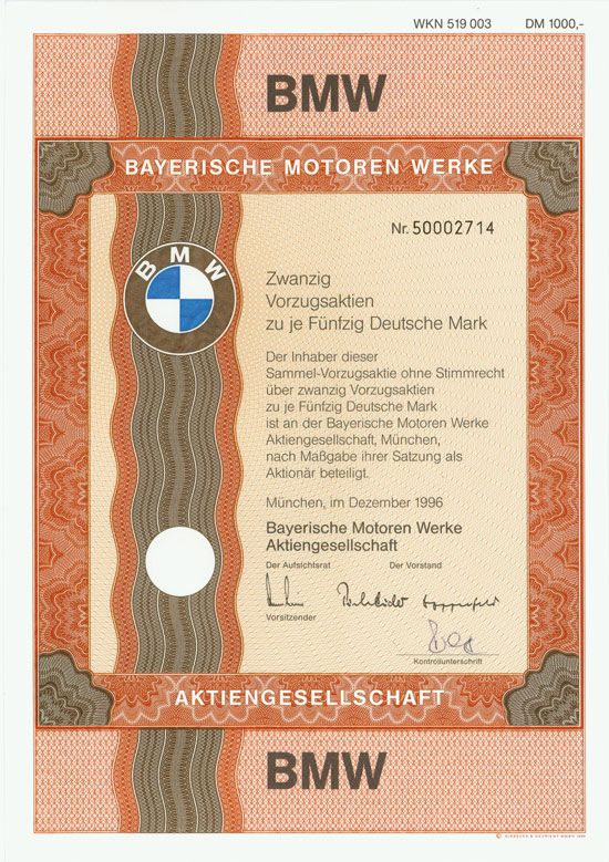 Bayerische Motoren Werke AG