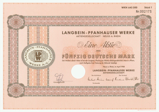 Langbein-Pfanhauser Werke AG