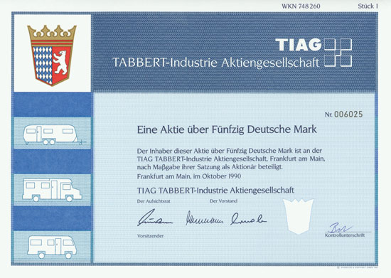 TIAG TABBERT-Industrie AG