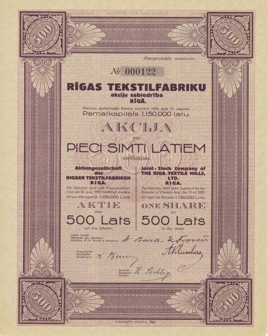 Aktiengesellschaft der Rigaer Textilfabriken