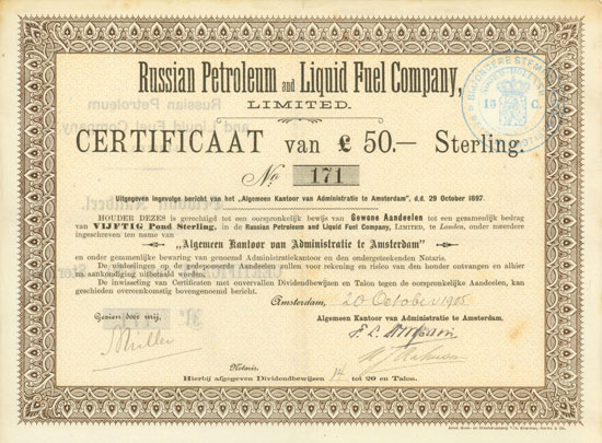 Russian Petroleum and Liquid Fuel Company Limited