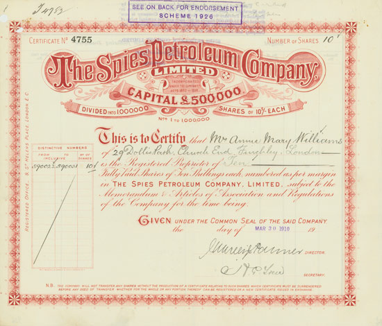 Spies Petroleum Company Limited
