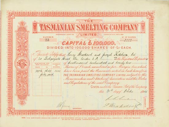 Tasmanian Smelting Company Limited