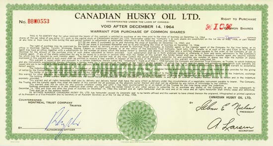 Canadian Husky Oil Limited