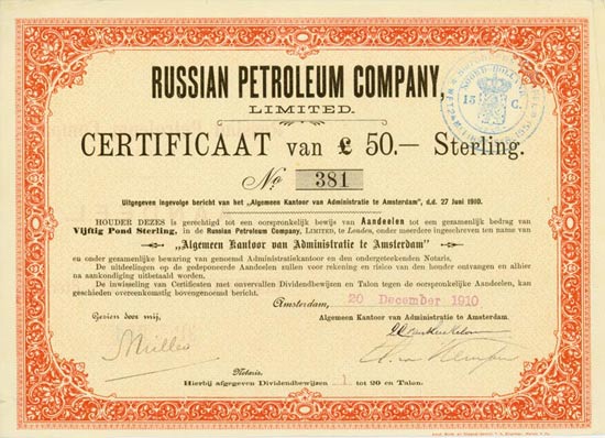 Russian Petroleum Company, Limited