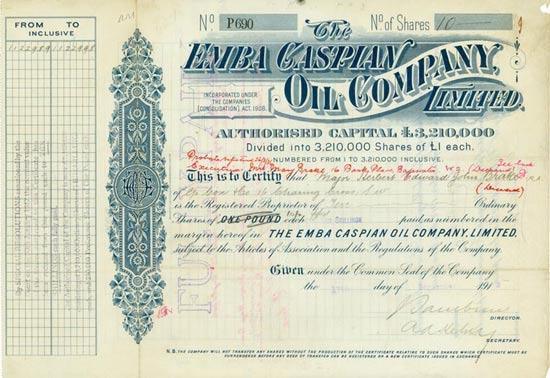 Emba Caspian Oil Company Limited