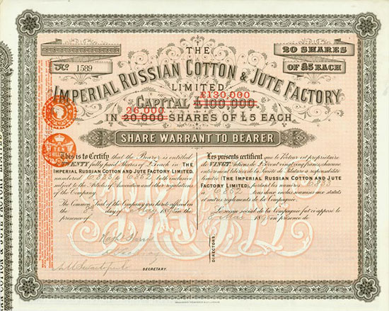 Imperial Russian Cotton & Jute Factory Limited