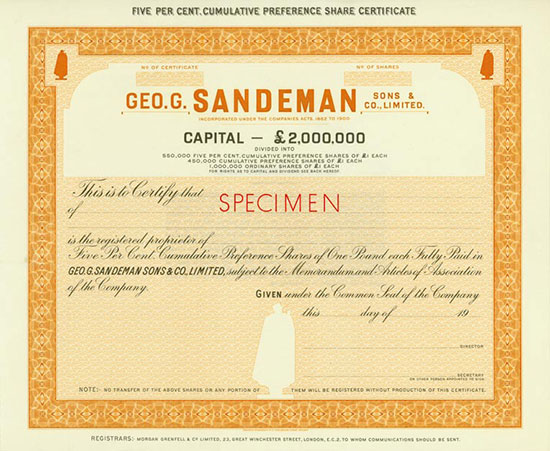 GEO. G. Sandemann Sons & Co., Limited
