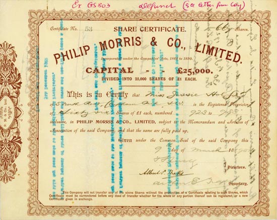 Philip Morris & Co., Limited