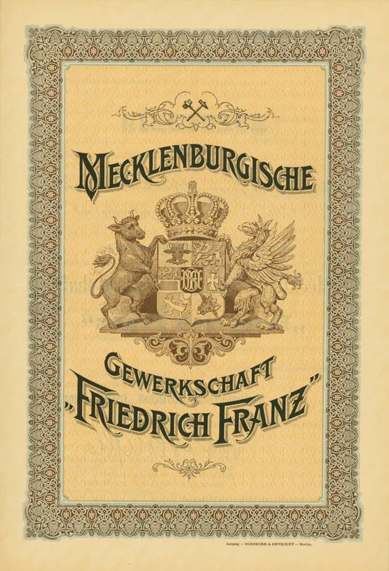 Mecklenburgische Gewerkschaft “Friedrich Franz” [Multiauktion 2]