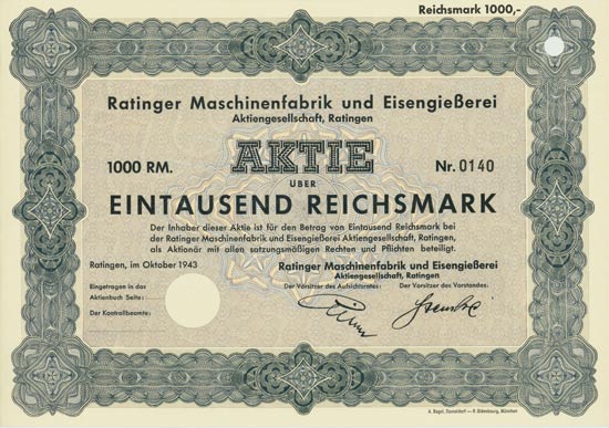 Ratinger Maschinenfabrik und Eisengießerei AG