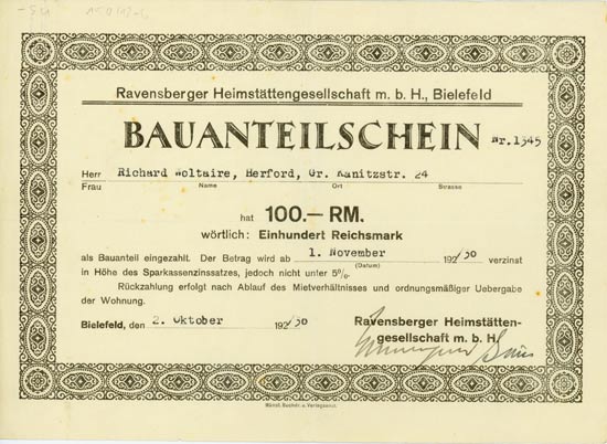 Ravensberger Heimstättengesellschaft m. b. H.