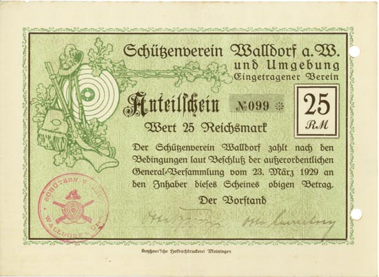 Schützenverein Walldorf a. W. und Umgebung eingetragener Verein