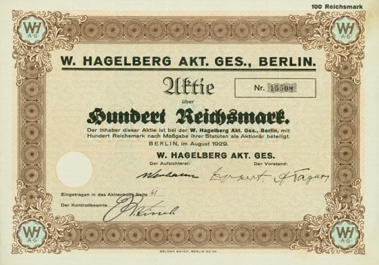 W. Hagelberg AG