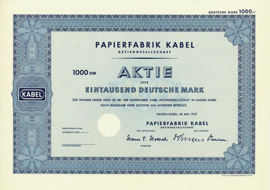 Papierfabrik Kabel AG