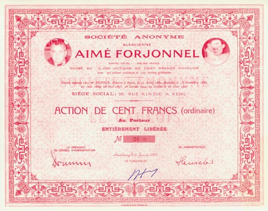 Société Anonyme Alsacienne Aimé Forjonnel