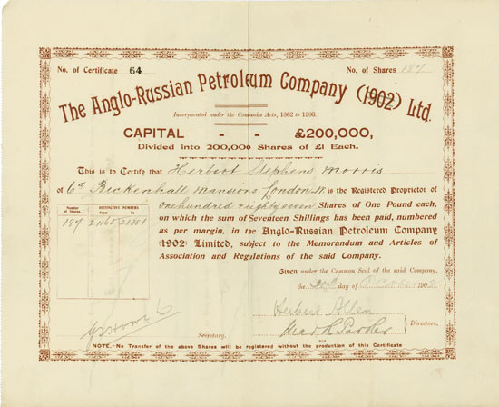 Anglo-Russian Petroleum Company (1902) Ltd.