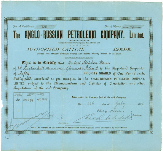Anglo-Russian Petroleum Company, Limited