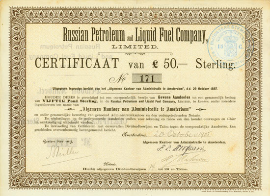 Russian Petroleum and Liquid Fuel Company Limited