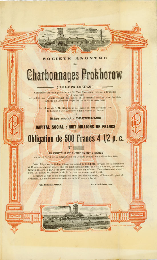 Société Anonyme des Charbonnages de Prokhorow (Donetz)