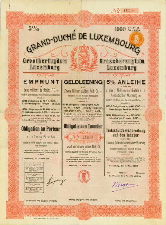 Grossherzogtum Luxemburg / Grand-Duché de Luxembourg