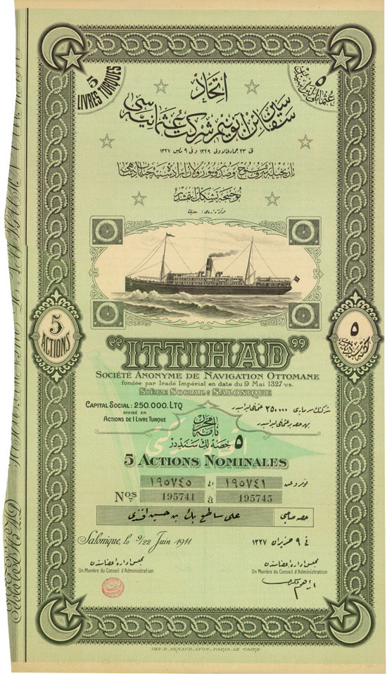 ITTIHAD“ Société Anonyme de Navigation Ottomane