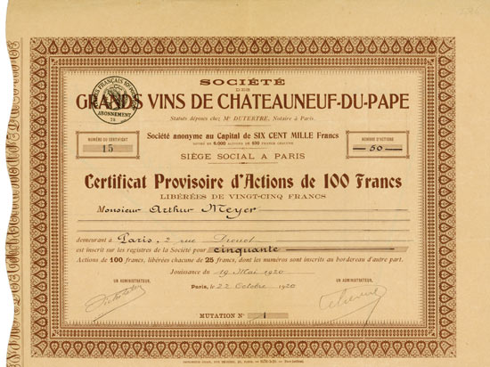 Société des Grands Vins de Chateauneuf-du-Pape