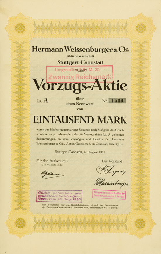 Hermann Weissenburger & Cie. AG