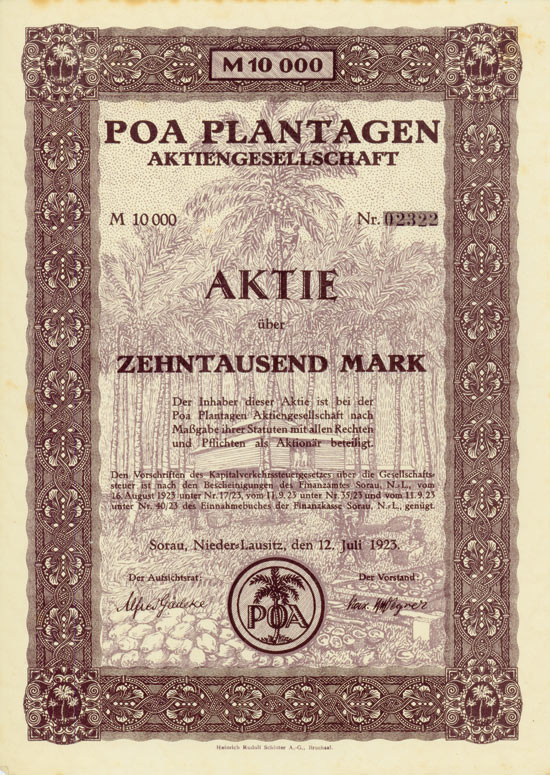 POA Plantagen AG [Multiauktion 3]