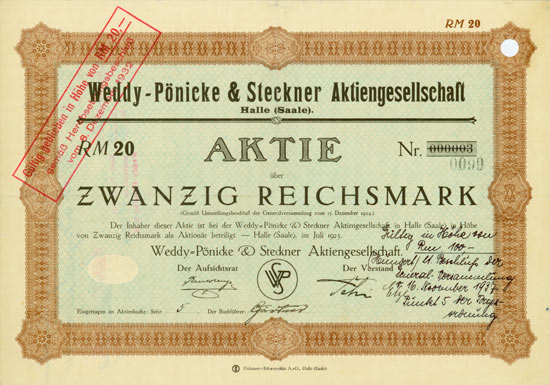 Weddy-Pönicke & Steckner AG