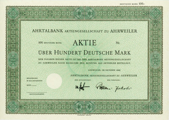 Ahrtalbank Aktiengesellschaft zu Ahrweiler