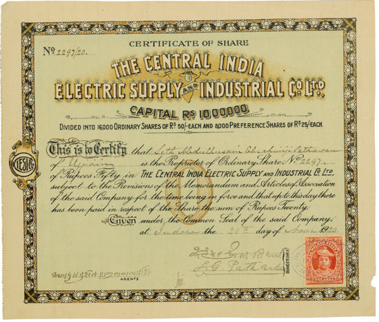 Central India Electric Supply and Industrial Co. Ltd.