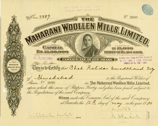 Maharani Woollen Mills, Limited