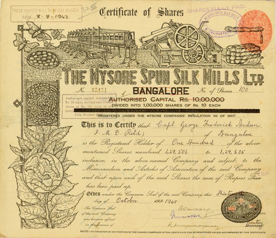 Mysore Spun Silk Mills Ltd.