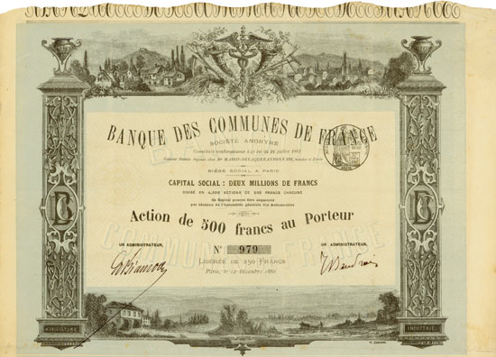 Banque des Communes de France Société Anonyme