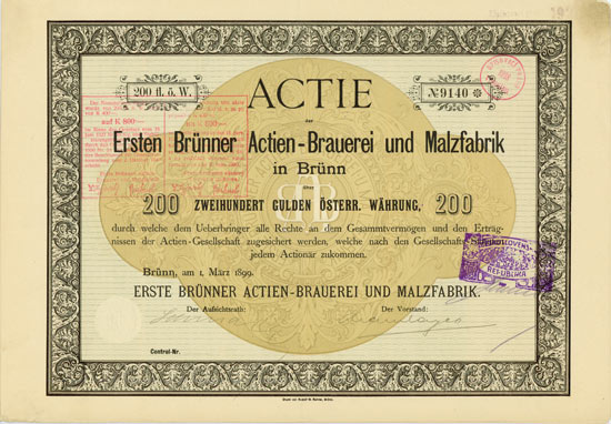 Erste Brünner Actien-Brauerei und Malzfabrik