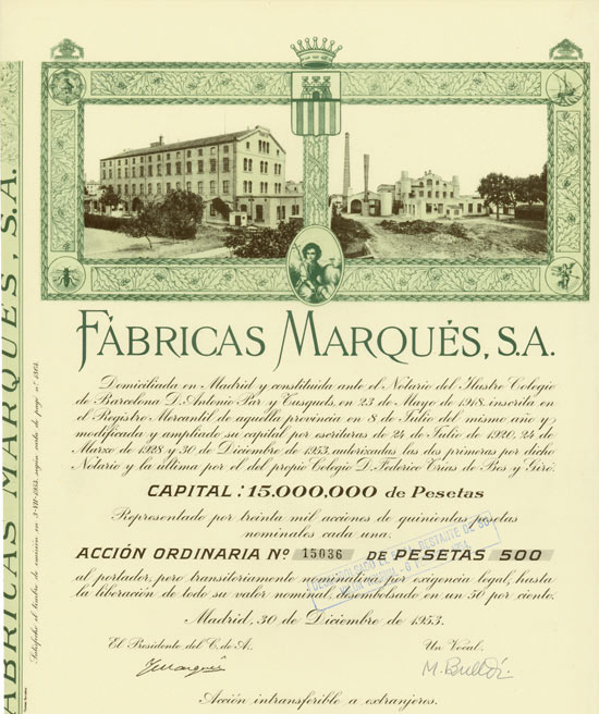 Fabricas Marques, S. A.