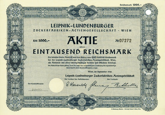 Leipnik-Lundenburger Zuckerfabriken-AG