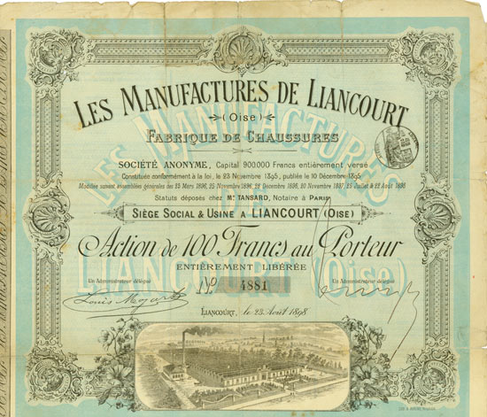 Les Manufactures de Liancourt (Oise) Fabrique de Chaussures