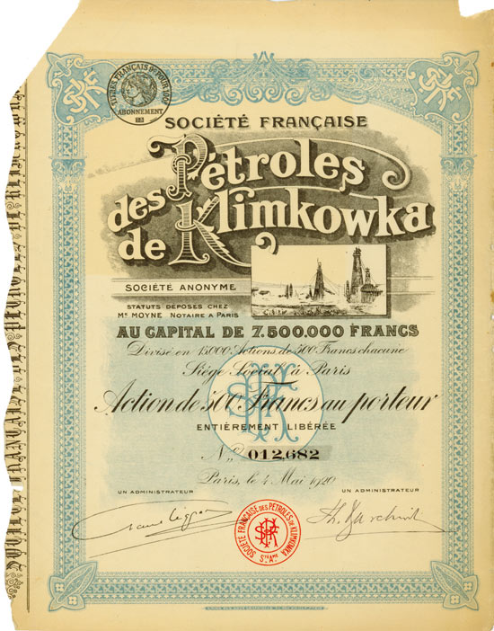 Société Française des Petroles de Klimkowka Société Anonyme