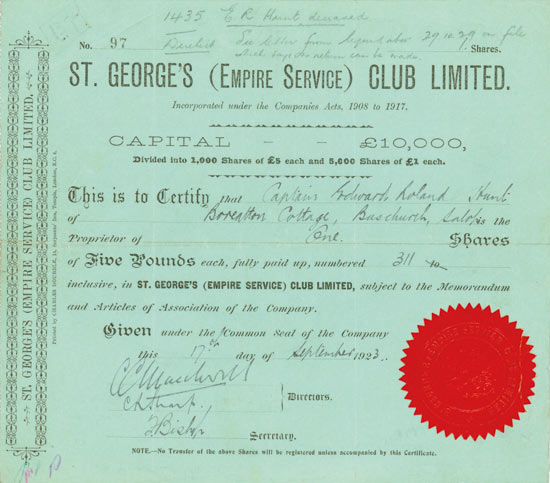 St. George's (Empire Service) Club Ltd.