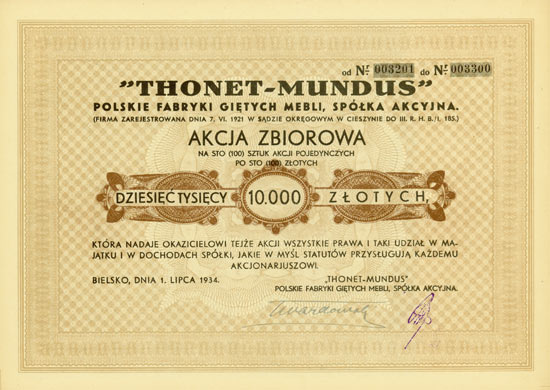 Thonet-Mundus Polskie Fabryki Gietych Mebli SA