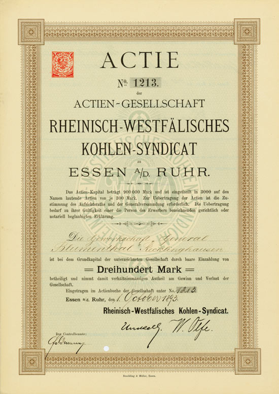 Actien-Gesellschaft Rheinisch-Westfälisches Kohlen-Syndicat