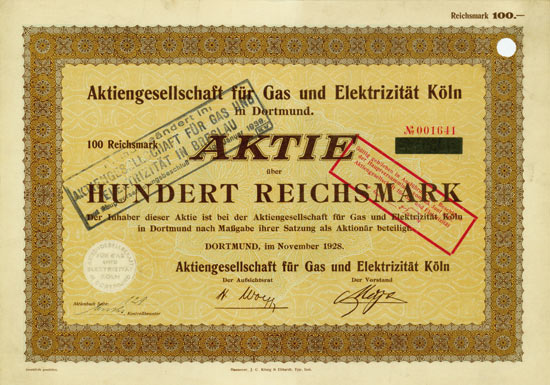 Aktiengesellschaft für Gas und Elektrizität Köln