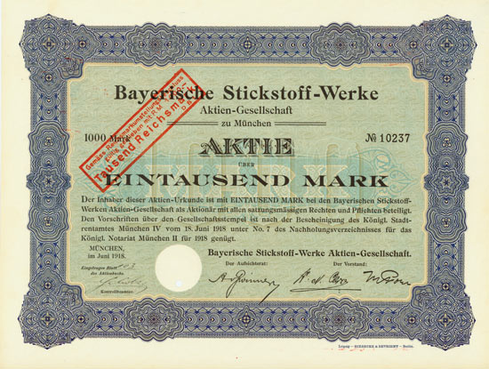 Bayerische Stickstoff-Werke AG