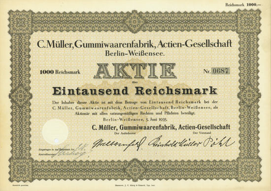 C. Müller, Gummiwaarenfabrik, AG